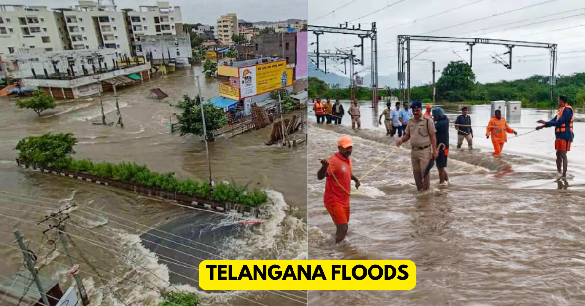 Telangana Floods Over 1,400 Rescued, Fear & Relief Coexist Amid Torrential Rains - Citizen News Daily