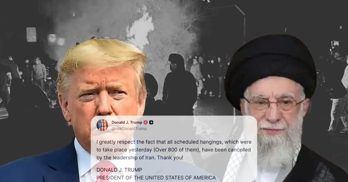 Trump Thanks Iran for Halting Executions of Political Prisoners - Citizen News Daily